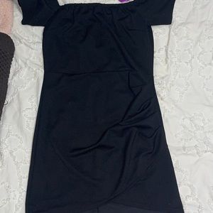 Black mini dress